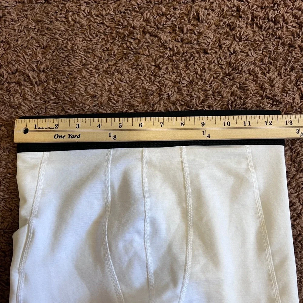 Nike Pro Dri-FIT Mens Compression‎ Tights White Black Striped Swoosh Large NWOT